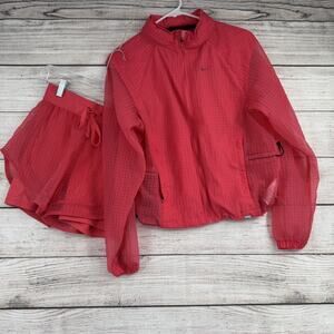 Nike Dri-FIT Jacket Shorts Set Womens XS Windbreaker Running Division FV6403